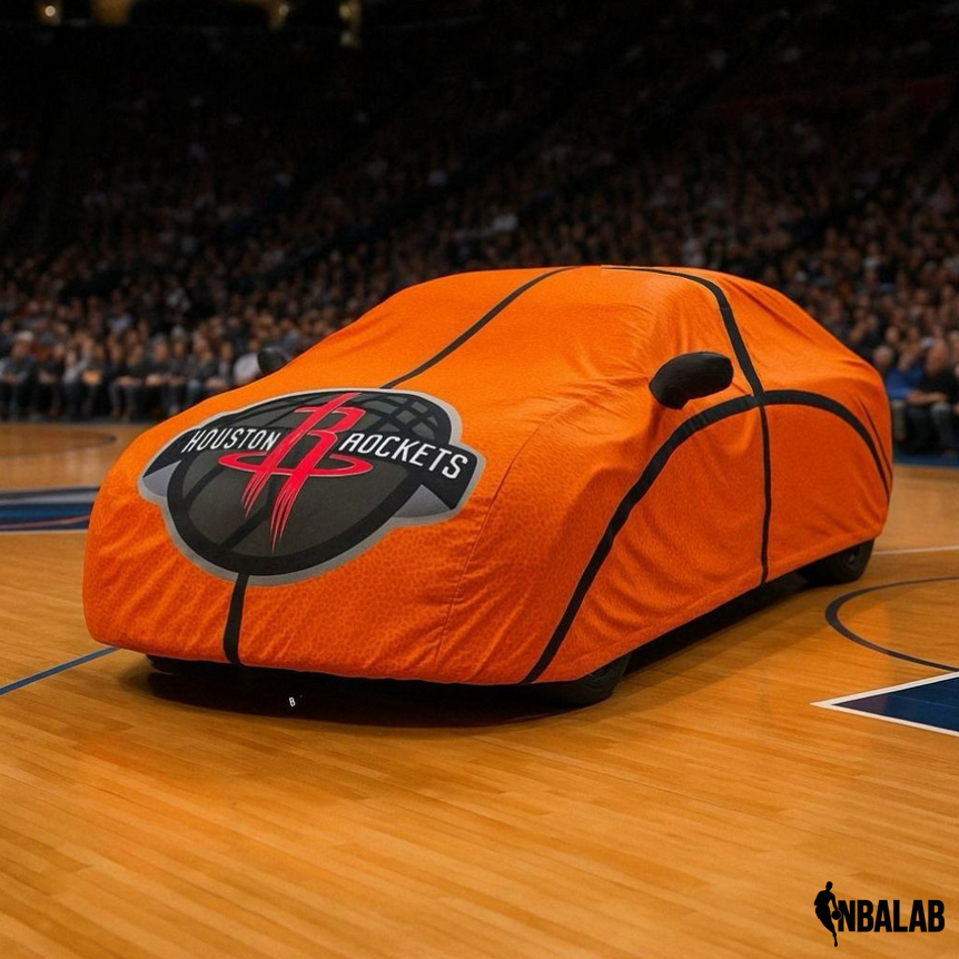 Officially Licensed Houstons Rockets Life Size Basketball Car Covers – Indoor & Outdoor | NBA Protection | HeroCovers