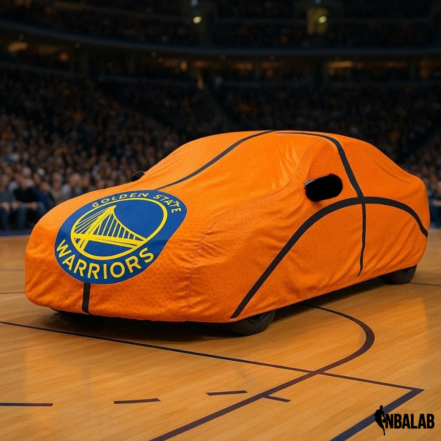 Officially Licensed Warriors Life Size Basketball Car Covers – Indoor & Outdoor | NBA Protection | HeroCovers