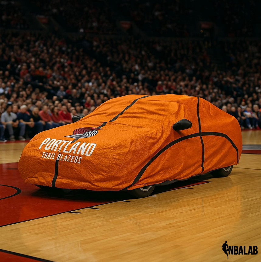 Officially Licensed Portland Trail Life Size Basketball Car Covers – Indoor & Outdoor | NBA Protection | HeroCovers