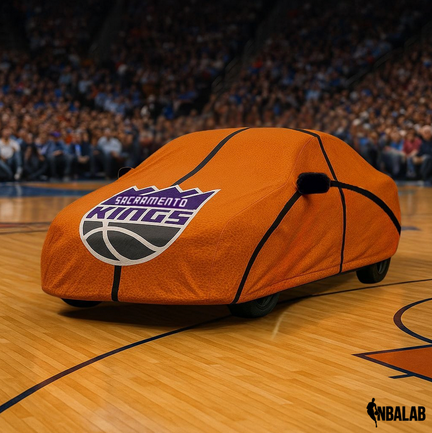 Officially Licensed Sacramento Life Size Basketball Car Covers – Indoor & Outdoor | NBA Protection | HeroCovers