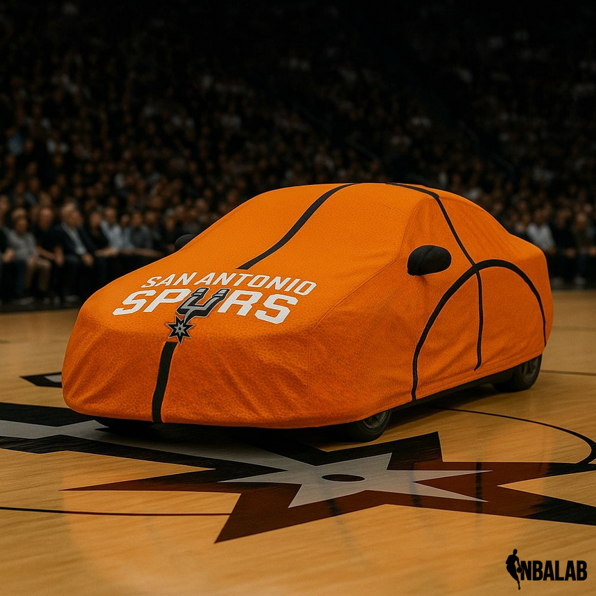 Officially Licensed San Antonio Life Size Basketball Car Covers – Indoor & Outdoor | NBA Protection | HeroCovers
