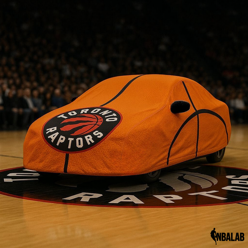 Officially Licensed Toronto Raptors Life Size Basketball Car Covers – Indoor & Outdoor | NBA Protection | HeroCovers