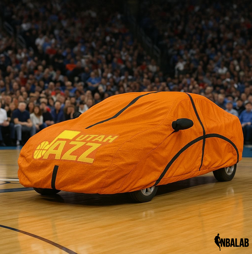 Officially Licensed Utah Jazz Life Size Basketball Car Covers – Indoor & Outdoor | NBA Protection | HeroCovers