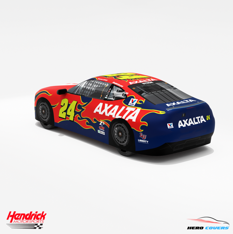 A Custom Car Cover for an Officially Licensed Hendrick Motorsports Axalta