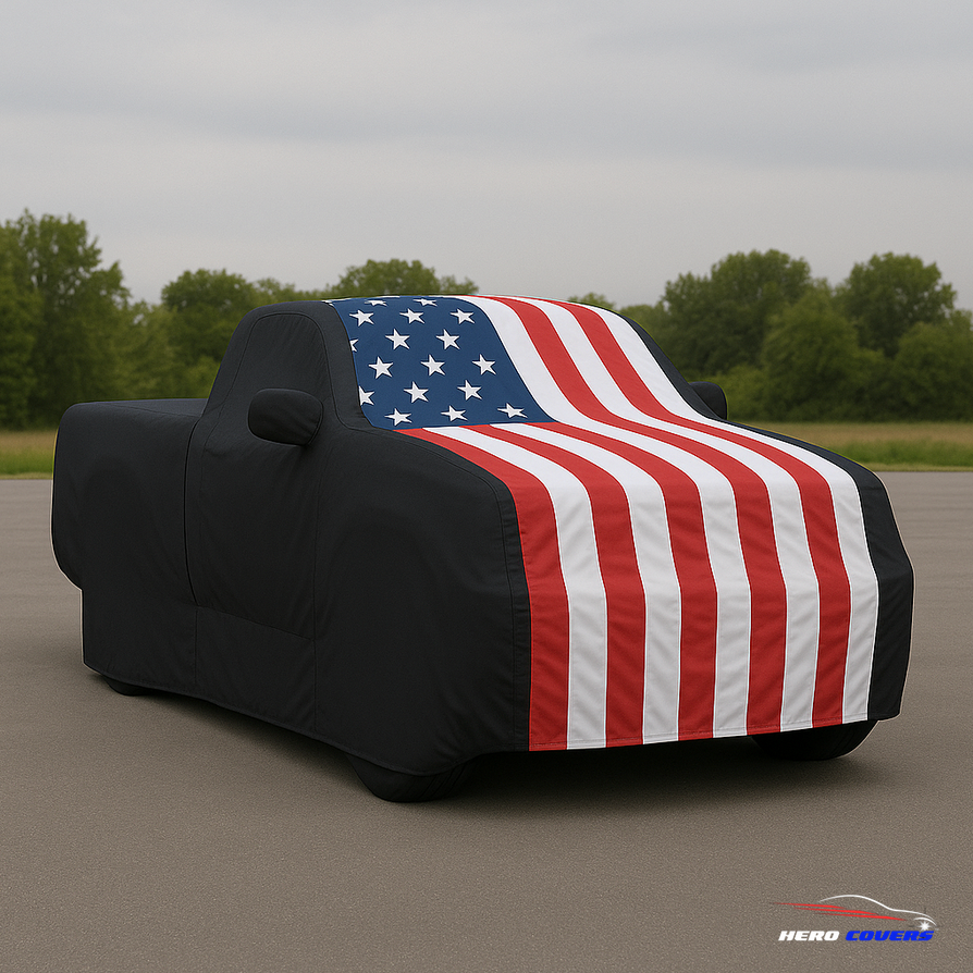 American Flag Car Covers by HeroCovers – Premium Protection with Patriotic Style