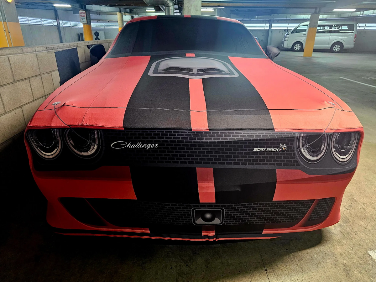 2023 Dodge Challenger “Last Call” Shaker Edition Custom Car Cover by Hero Covers