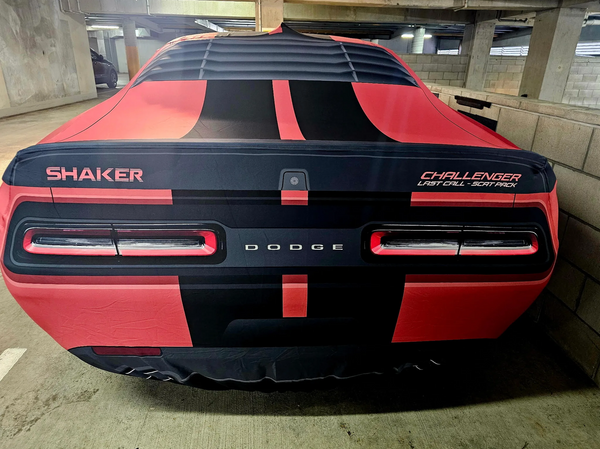 2023 Dodge Challenger “Last Call” Shaker Edition Custom Car Cover by Hero Covers gallery image 2