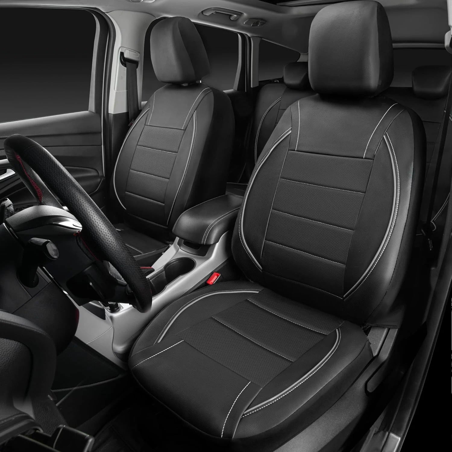 HeroCovers Leather Feel Seat Covers – Luxury Look, Everyday Durability