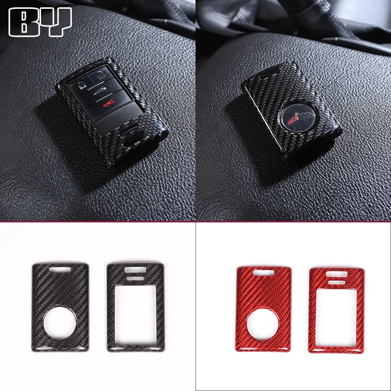 Real Carbon Fiber Key Fob Cover for Chevrolet Corvette C7 (2014–2019)