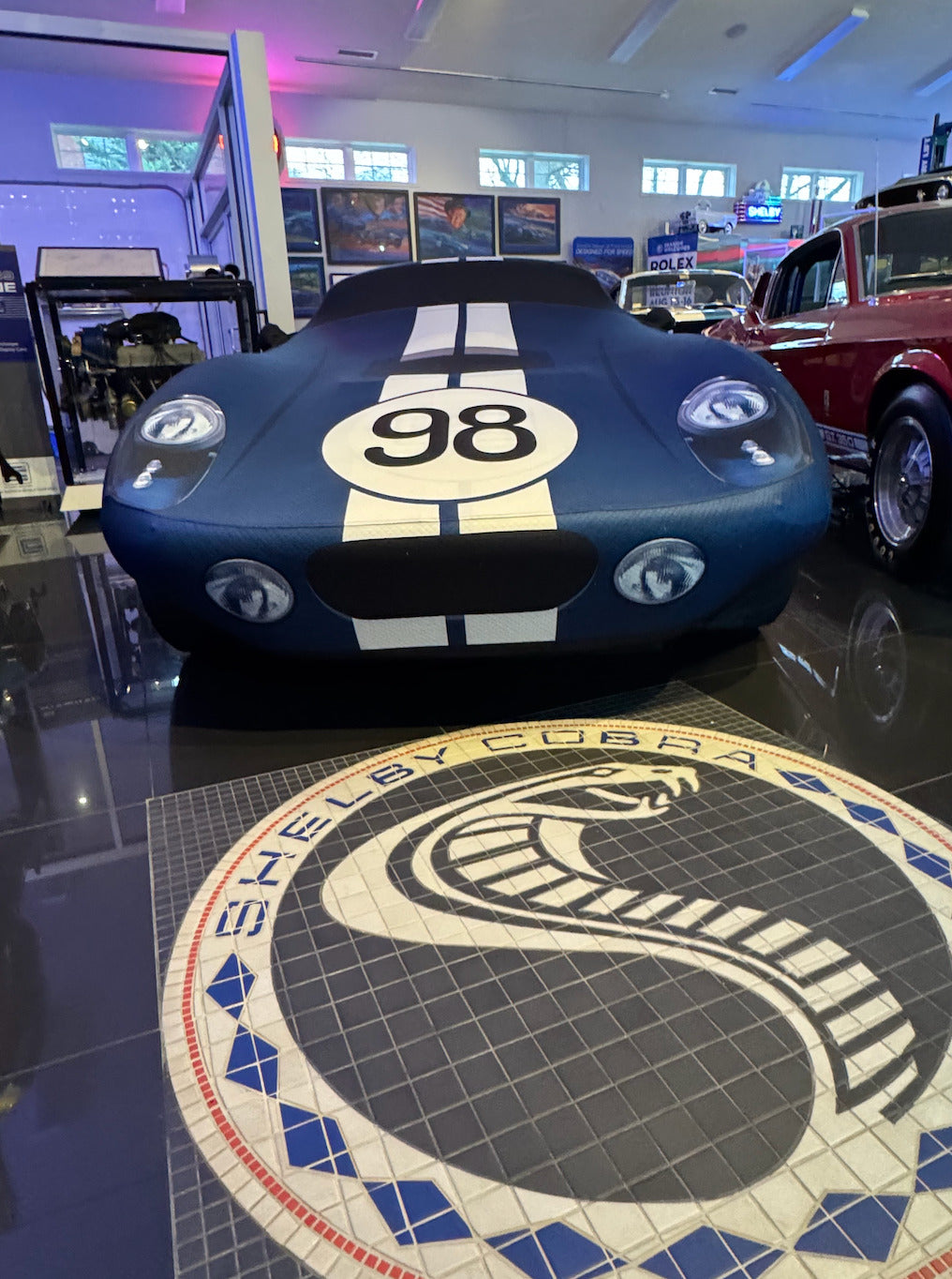 Hero Covers builds custom covers for Shelby cars like this Shelby Daytona Coupe