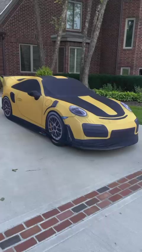 Load video: Luxury Diamond Quilt Car Covers – Custom Quilted Protection by HeroCovers