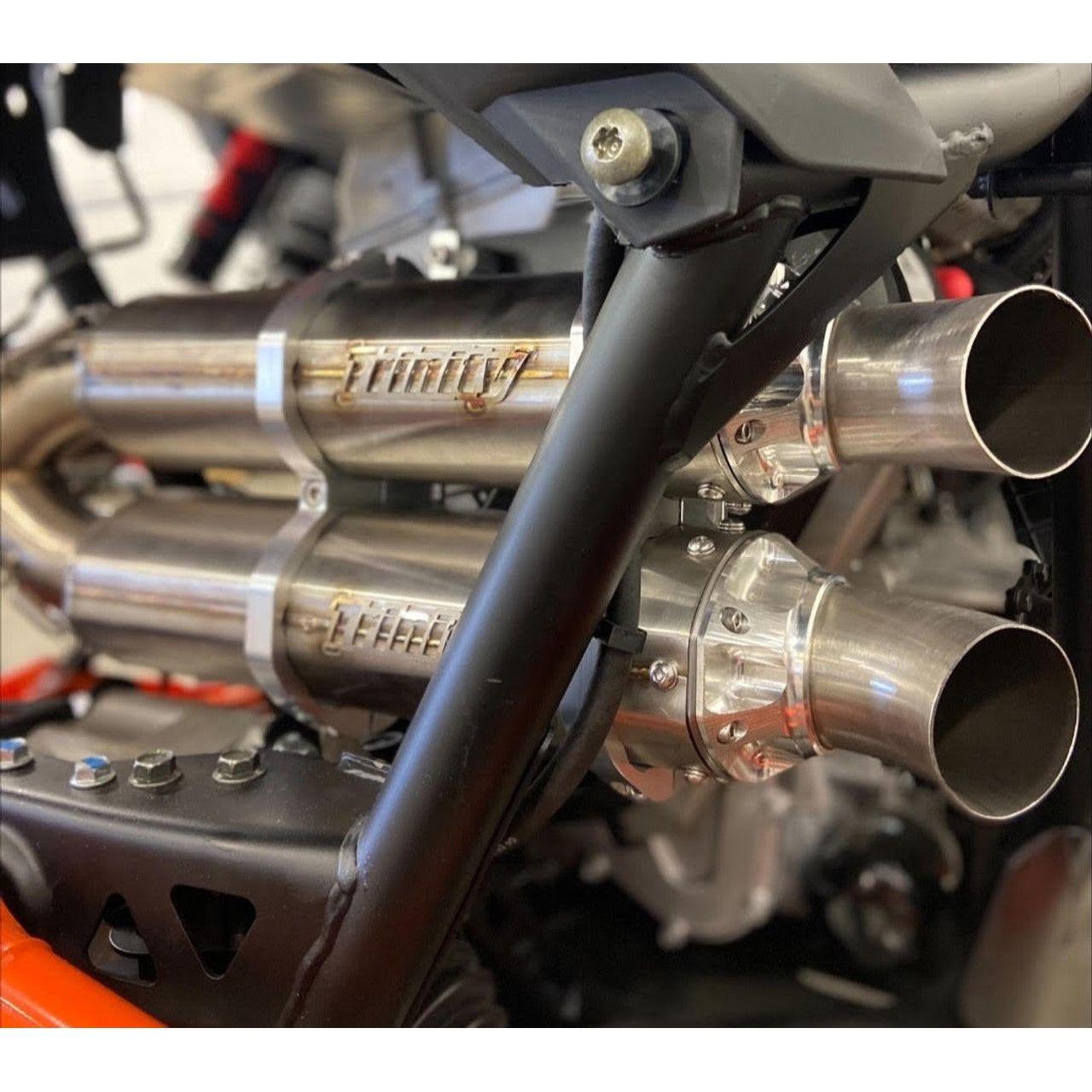 Trinity Racing - 2022-2024 Polaris RZR Pro R Slip On Stainless Steel Exhaust